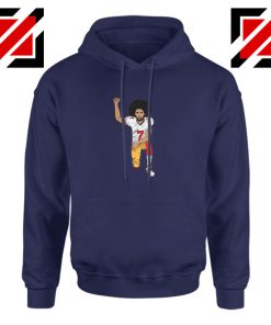 Colin kaepernick Kneeling Navy Blue Hoodie