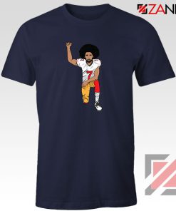 Colin kaepernick Kneeling Navy Blue Tshirt