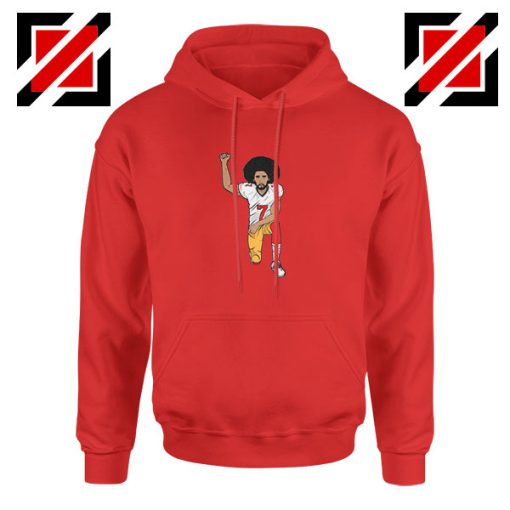 Colin kaepernick Kneeling Red Hoodie