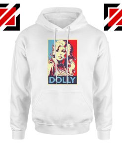 Dolly Parton White Hoodie