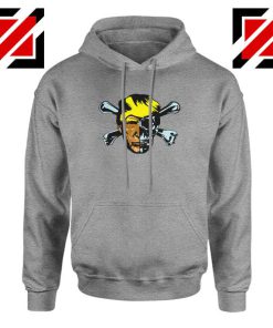 Donald Trump Skull Sport Grey Hoodie