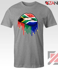 Dripping Lips Flag Sport Grey Tshirt