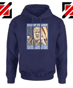 Dump Trump Navy Blue Hoodie