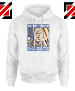 Dump Trump White Hoodie