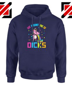 Eat A Giant Bag Of Dicks Navy Blue Hoodie