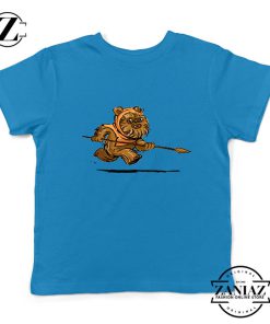 Ewok Species Kids Blue Tshirt