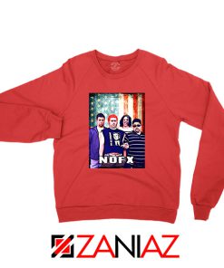 Flag America Nofx REd Sweatshirt