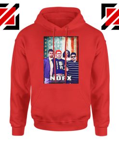 Flag America Nofx Red Hoodie