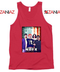 Flag America Nofx Red Tank Top