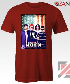 Flag America Nofx Red Tshirt