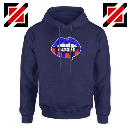 Gators Lips Navy Blue Hoodie