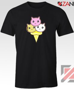 Ice Cream Kitties Black Tshirt