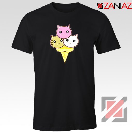 Ice Cream Kitties Black Tshirt