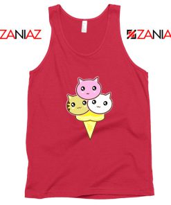 Ice Cream Kitties Red Tank Top