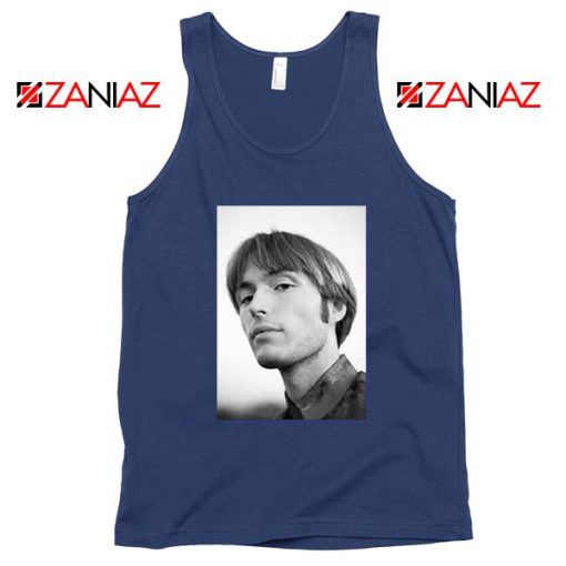 Jacob Ogawa Indie Singer Navy Blue Tank Top