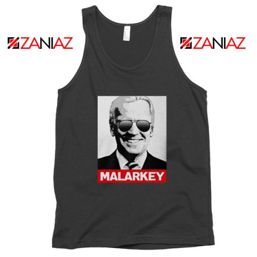 Joe Biden Malarkey Black Tank Top