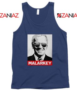 Joe Biden Malarkey Navy Blue Tank Top