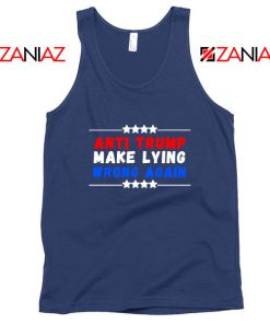 Make Lying Wrong Again Navy Blue Tank Top