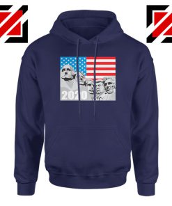 Mount Rushmore Trump Navy Blue Hoodie