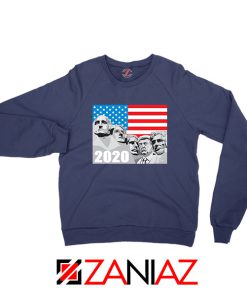 Mount Rushmore Trump Navy Blue Sweatshirt