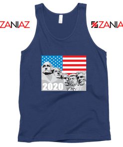 Mount Rushmore Trump Navy Blue Tank Top