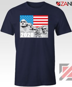 Mount Rushmore Trump Navy Blue Tshirt