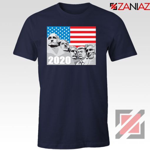 Mount Rushmore Trump Navy Blue Tshirt