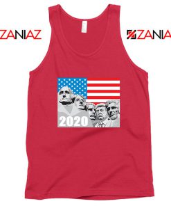 Mount Rushmore Trump Red Tank Top