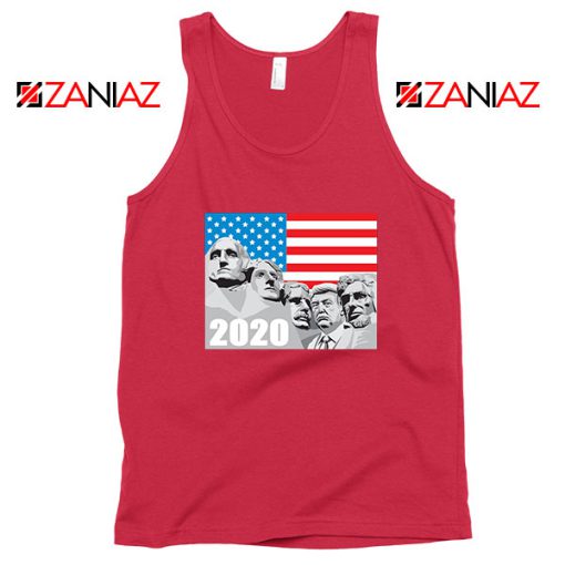 Mount Rushmore Trump Red Tank Top