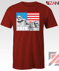 Mount Rushmore Trump Red Tshirt