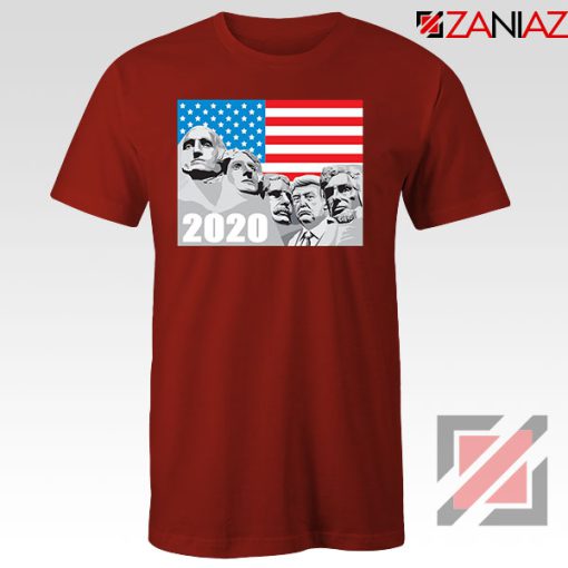 Mount Rushmore Trump Red Tshirt