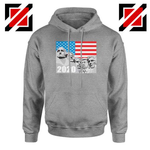 Mount Rushmore Trump Sport Grey Hoodie