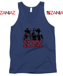 NOFX Rock Bands Navy Blue Tank Top