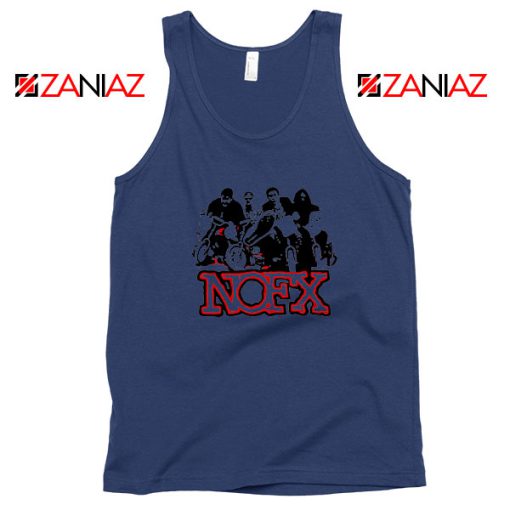 NOFX Rock Bands Navy Blue Tank Top