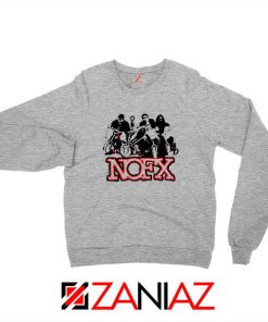 NOFX Rock Bands Sport Grey Sweatshirt