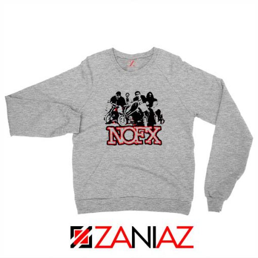 NOFX Rock Bands Sport Grey Sweatshirt