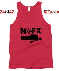 Nofx Band People Facemash Red Tank Top