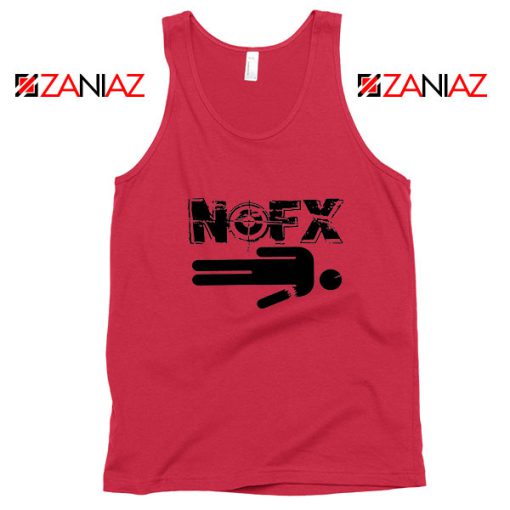 Nofx Band People Facemash Red Tank Top