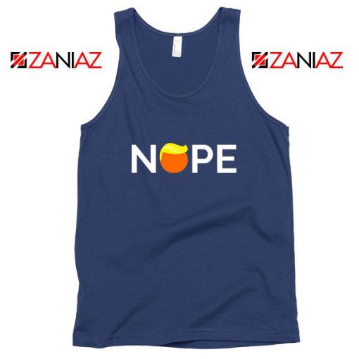 Nope Donald Trump Navy Blue Tank Top