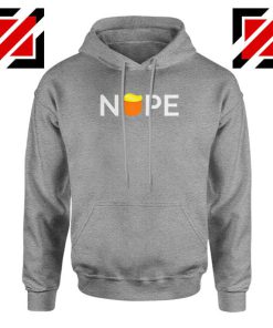 Nope Donald Trump Sport Grey Hoodie