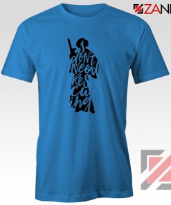 Princess Leia Don't Rescue Me Blue Tshirt