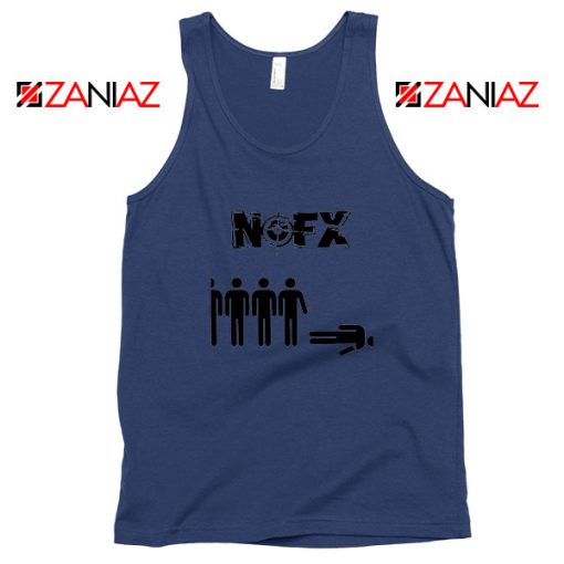 Punk Nofx Band Navy Blue Tank Top