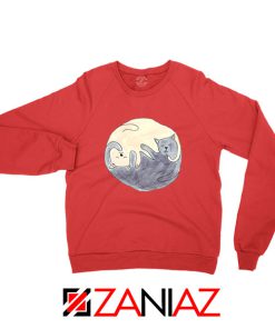 Sleeping Cats Red Sweatshirt