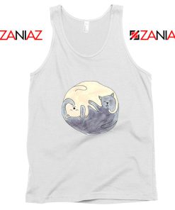 Sleeping Cats White Tank Top