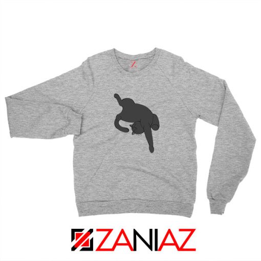 Sleeping Kitten Sport Grey Sweatshirt