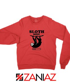 Sloth Mode Red Sweatshirt