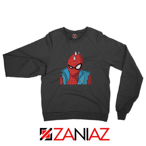 Spider Punk Black Sweatshirt