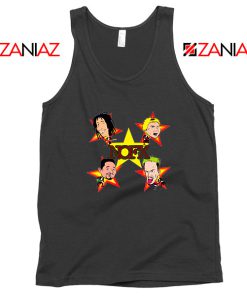 Star Four Singers Black Tank Top