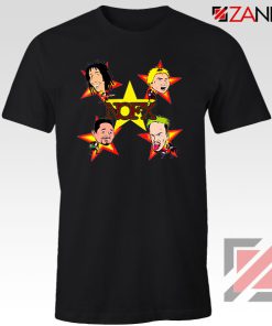 Star Four Singers Black Tshirt