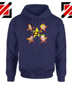 Star Four Singers Navy Blue Hoodie